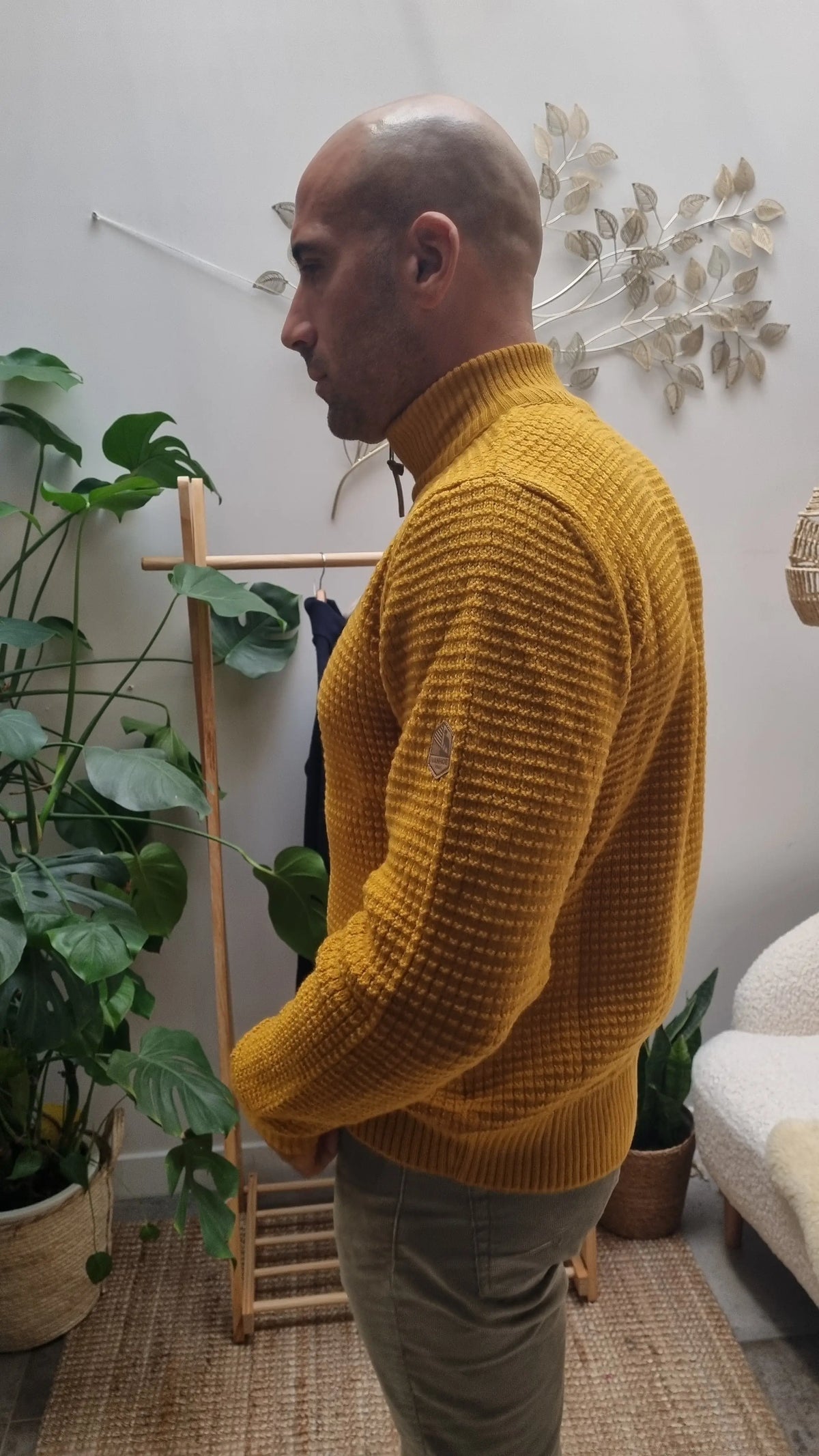 Ivanhoe - Moritz men's half-zip pure wool sweater