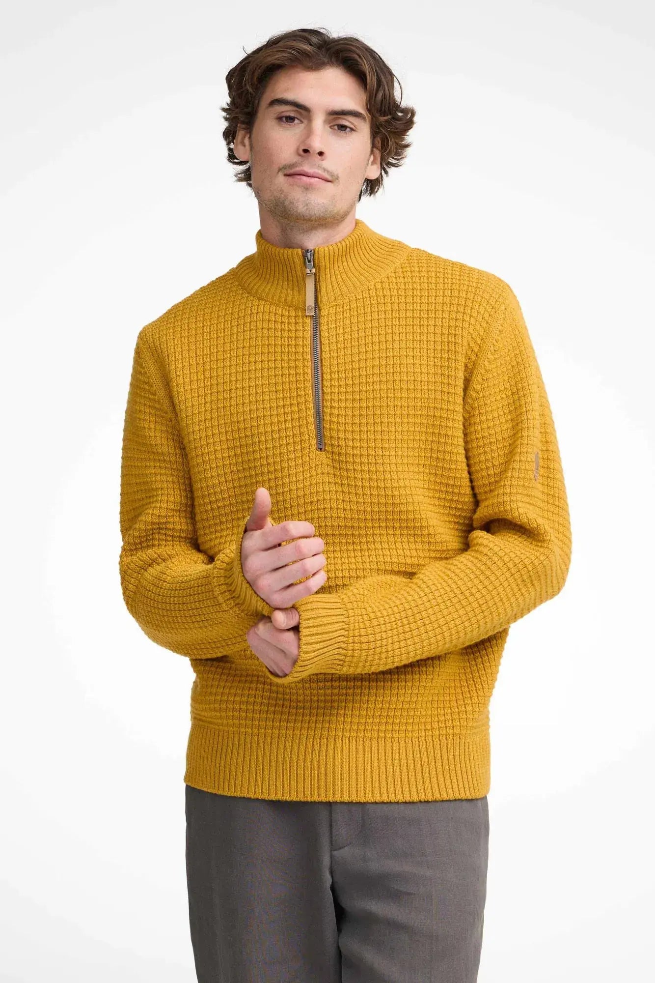Ivanhoe - Pull homme Moritz demi-zip pure laine