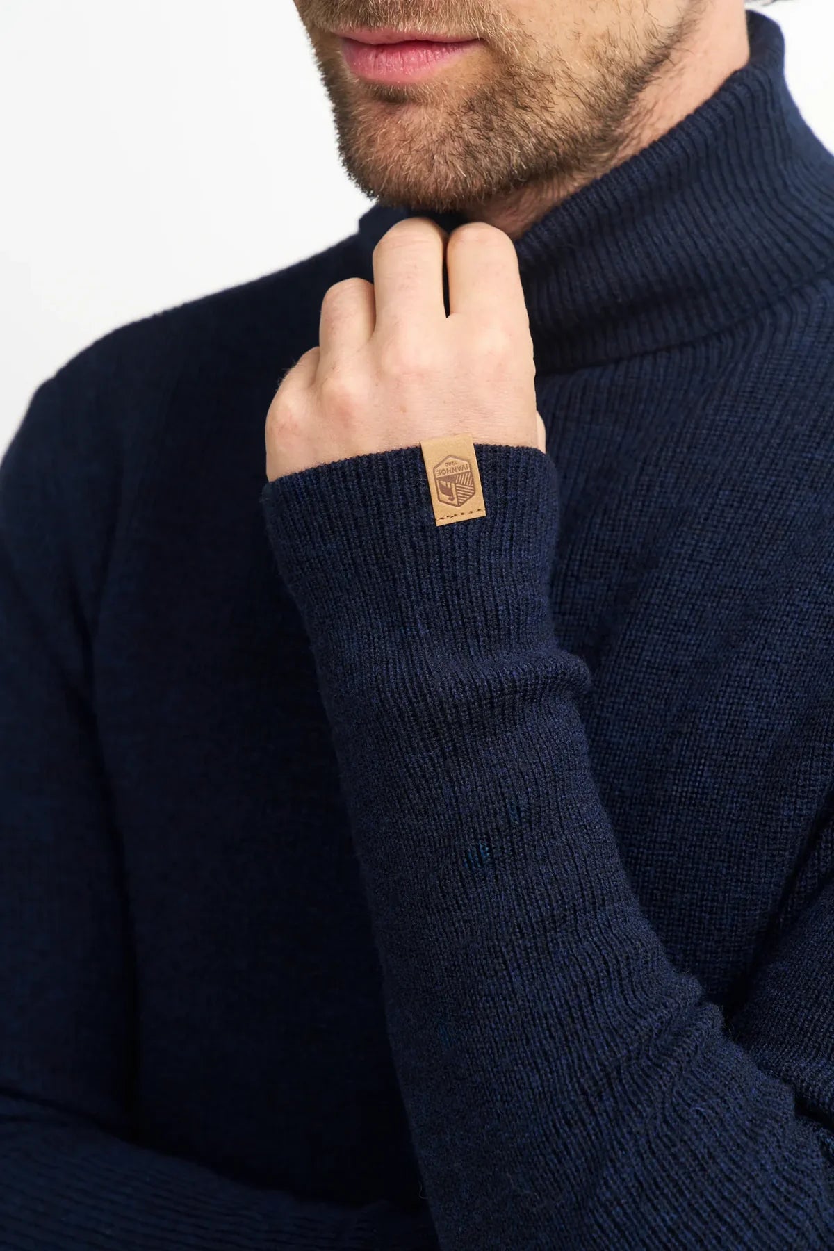 Ivanhoe - Pull homme col roulé Tolken – mérinos extra fine