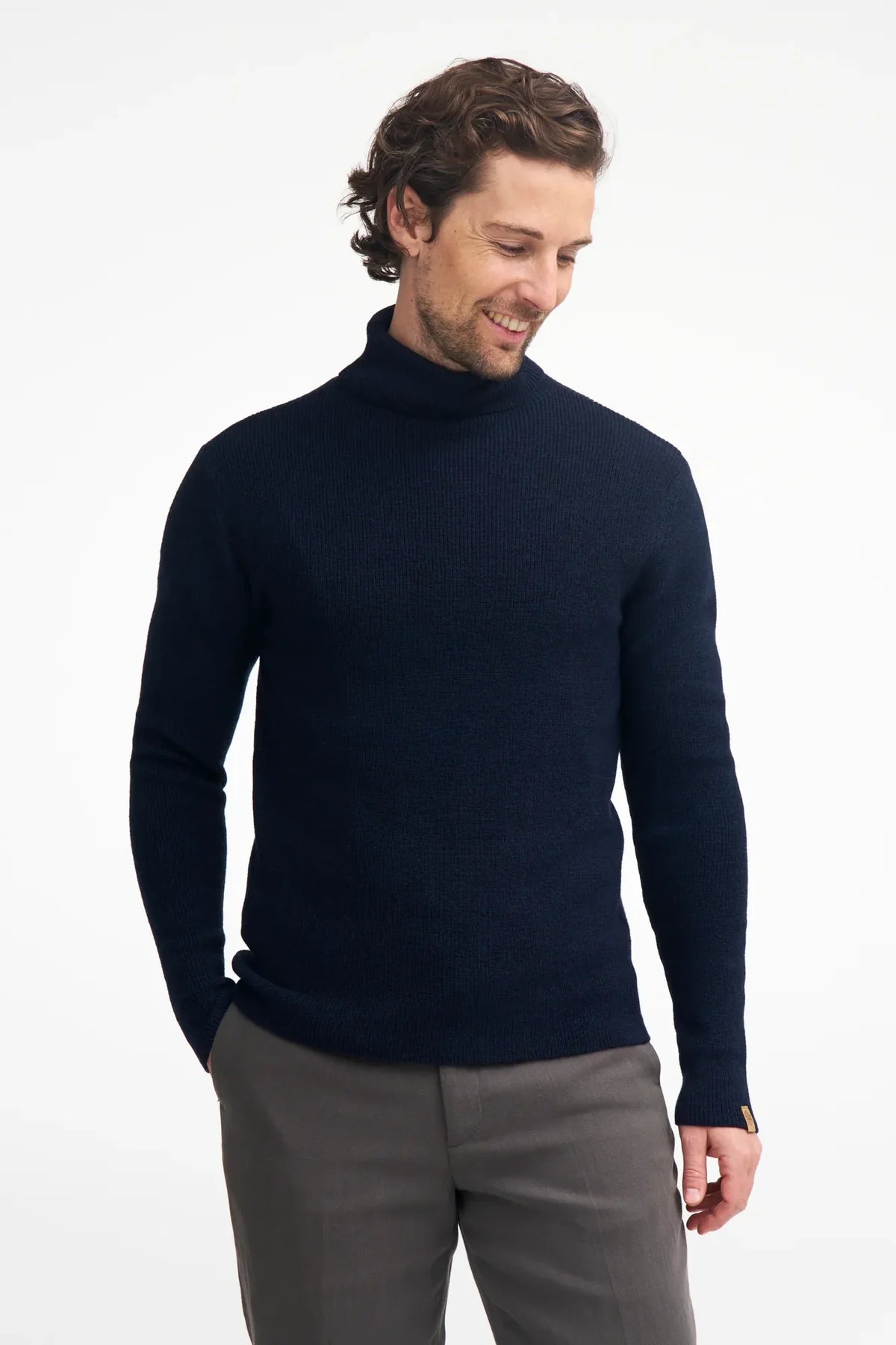 Ivanhoe - Pull homme col roulé Tolken – mérinos extra fine