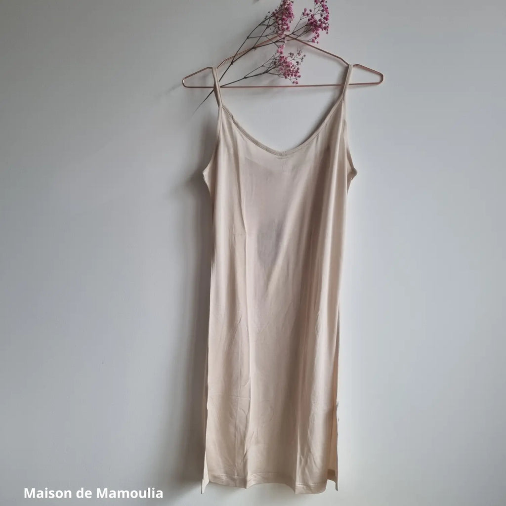Kokon Zwo - Fond de robe à bretelles fines en pure soie Kokon Zwo