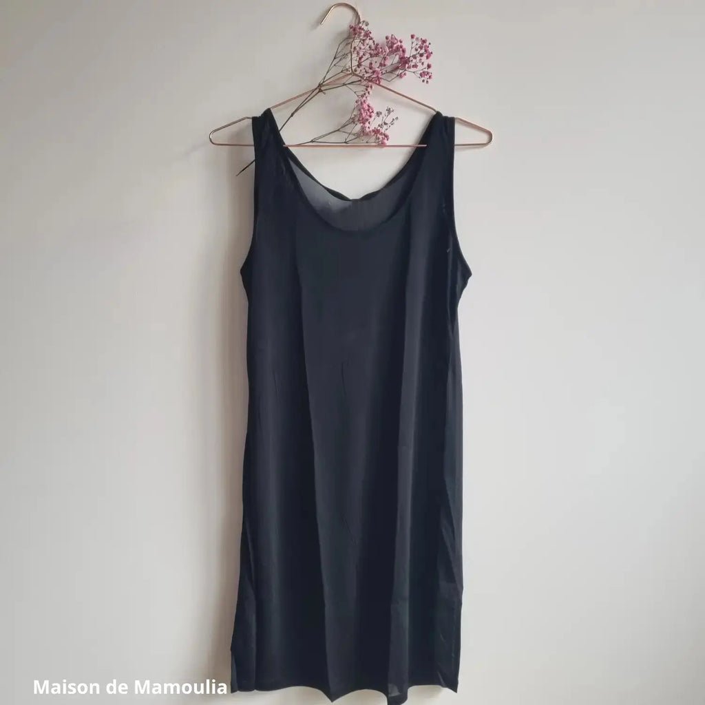 Kokon Zwo - Fond de robe à bretelles larges en pure soie Kokon Zwo