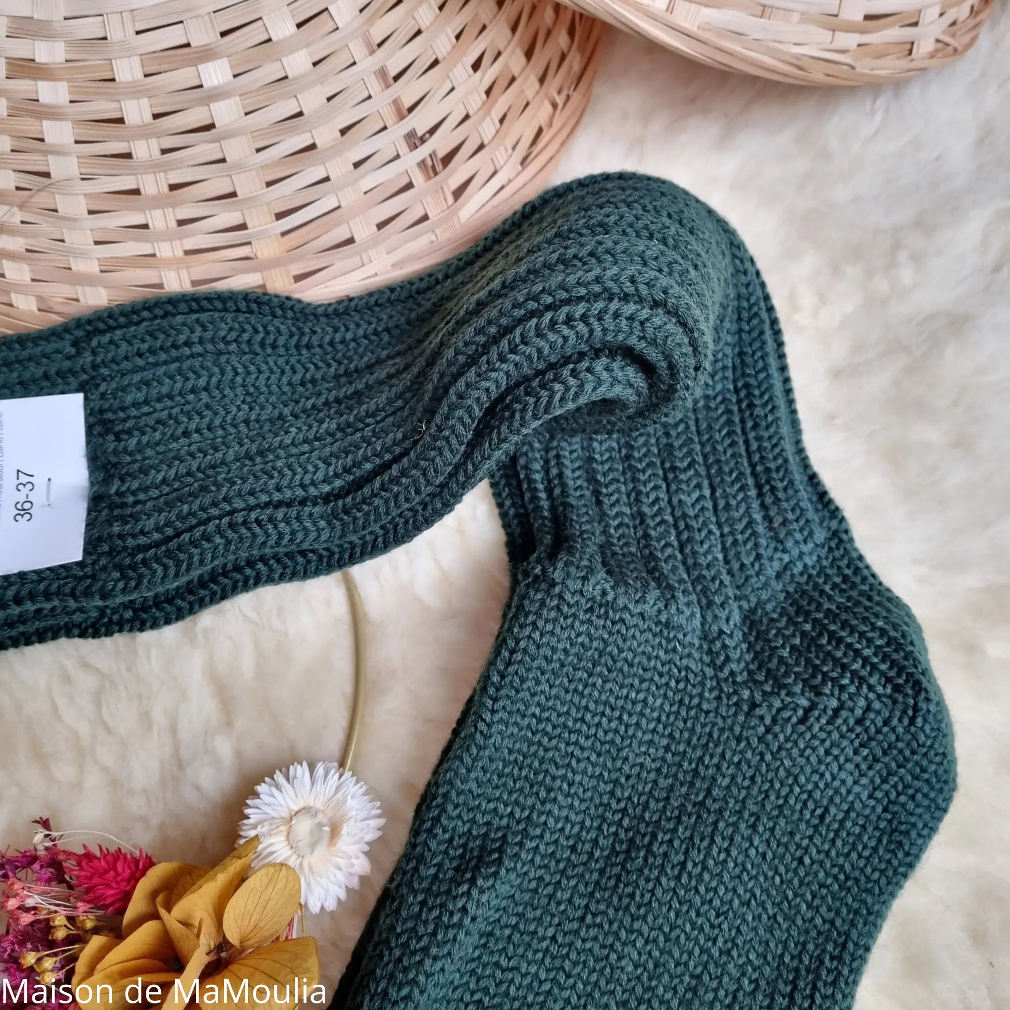 Hirsch Natur - Adult Thick Norwegian Socks - 100% Wool
