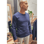 Reiff - T-shirt homme Gregor en laine et soie "bouclette" Reiff