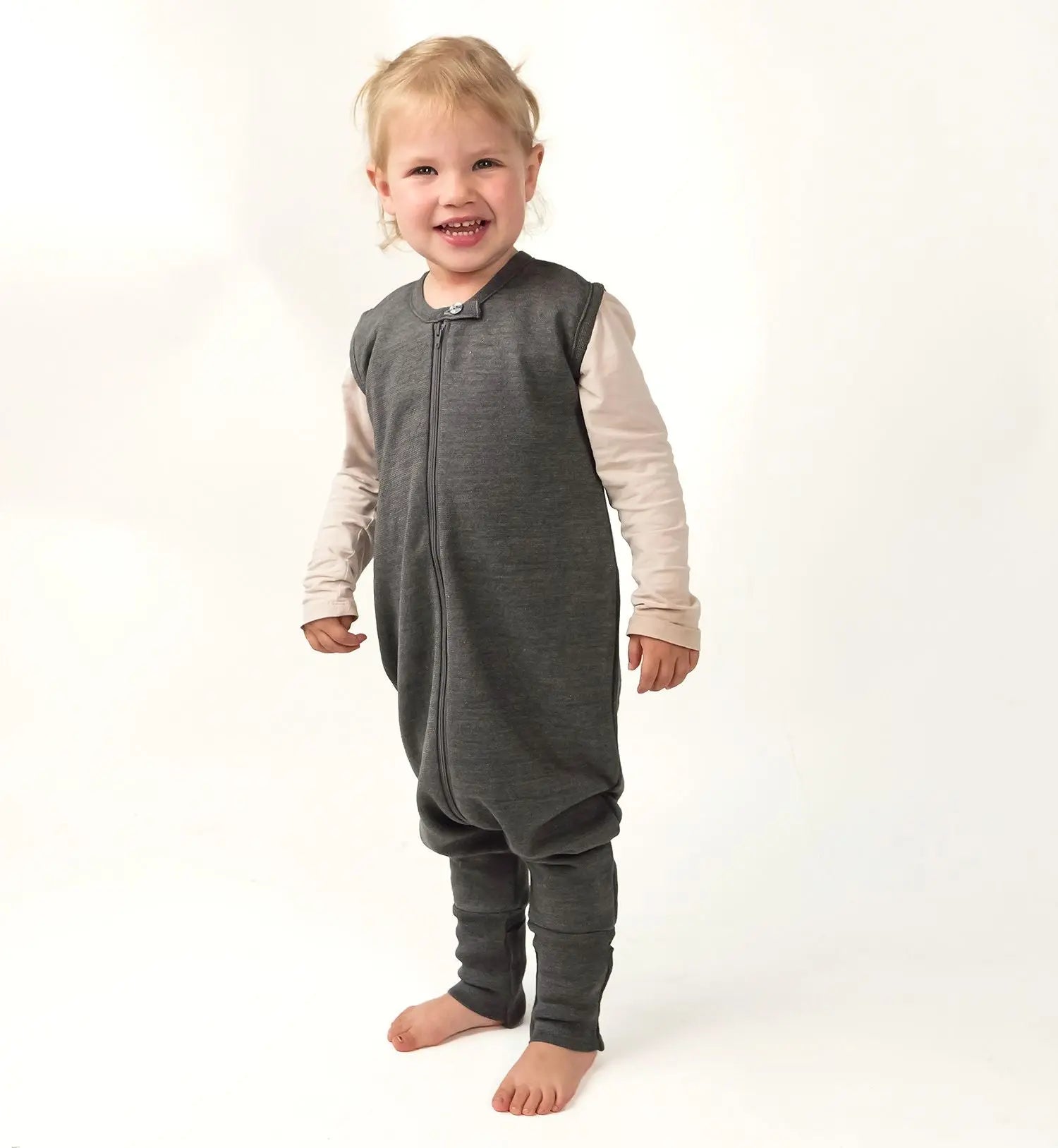 Reiff - Children's merino wool fleece pyjama jumpsuit 