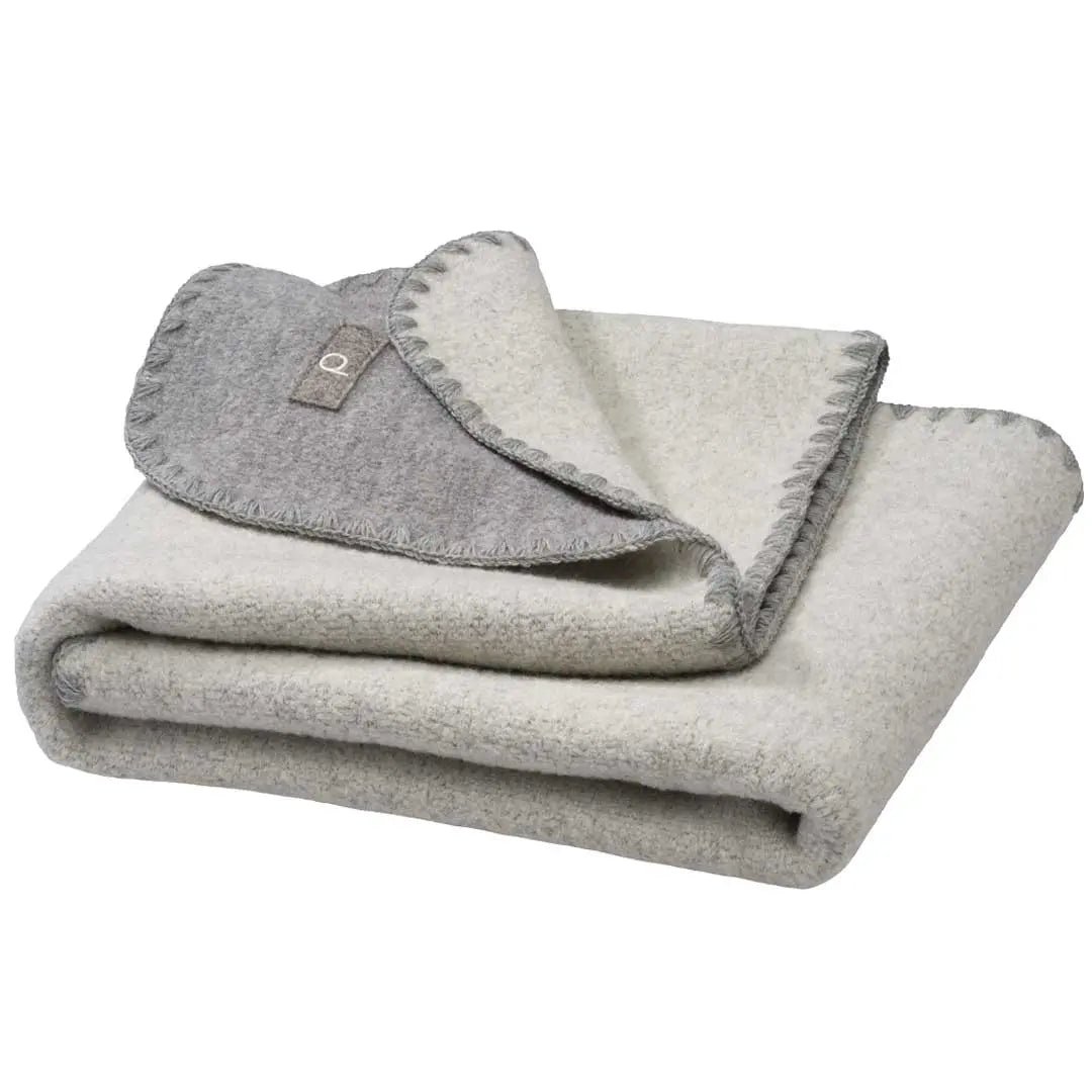 Disana - Couverture bébé laine bouillie 80x100 cm - Double face Disana