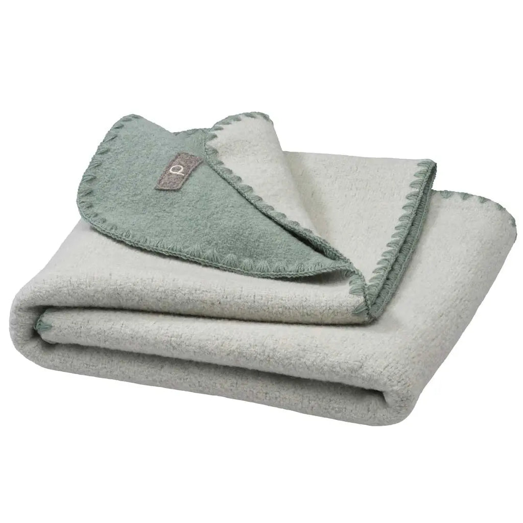Disana - Couverture bébé laine bouillie 80x100 cm - Double face Disana