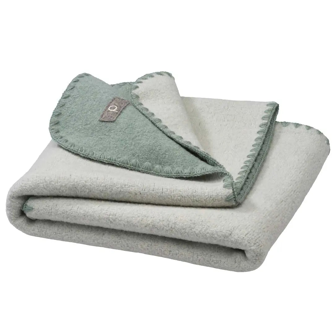 Disana - Couverture bébé laine bouillie 80x100 cm - Double face Disana