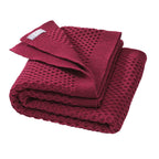DISANA - Knitted wool blanket 80x100 cm - Honeycomb