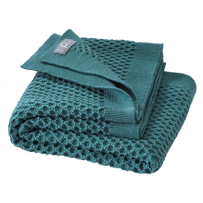 DISANA - Knitted wool blanket 80x100 cm - Honeycomb