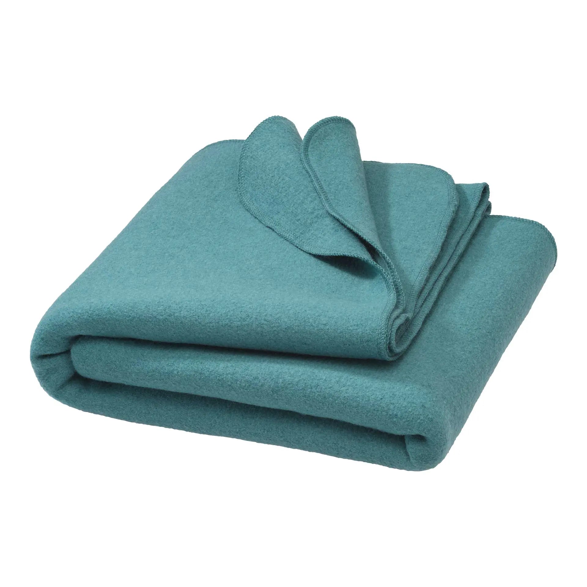 Disana - Couverture laine bouillie - 100 x 135 cm / 135 x 200 cm - Uni Disana
