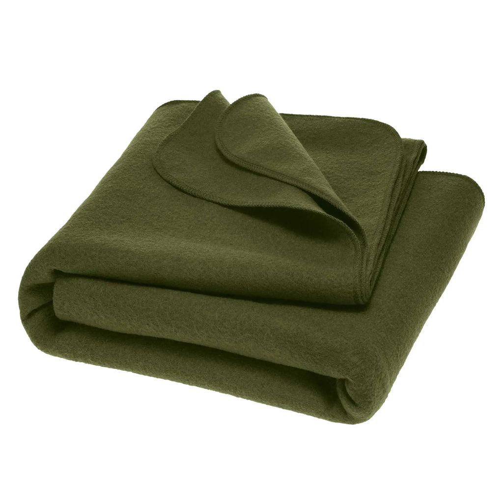 Disana - Couverture laine bouillie - 100 x 135 cm / 135 x 200 cm - Uni Disana