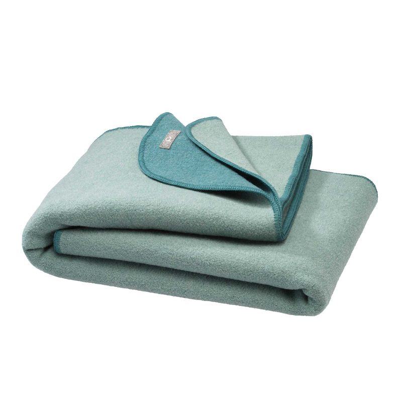 Disana - Couverture laine bouillie 135×200 cm - Double face