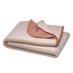 Disana - Couverture laine bouillie 135×200 cm - Double face