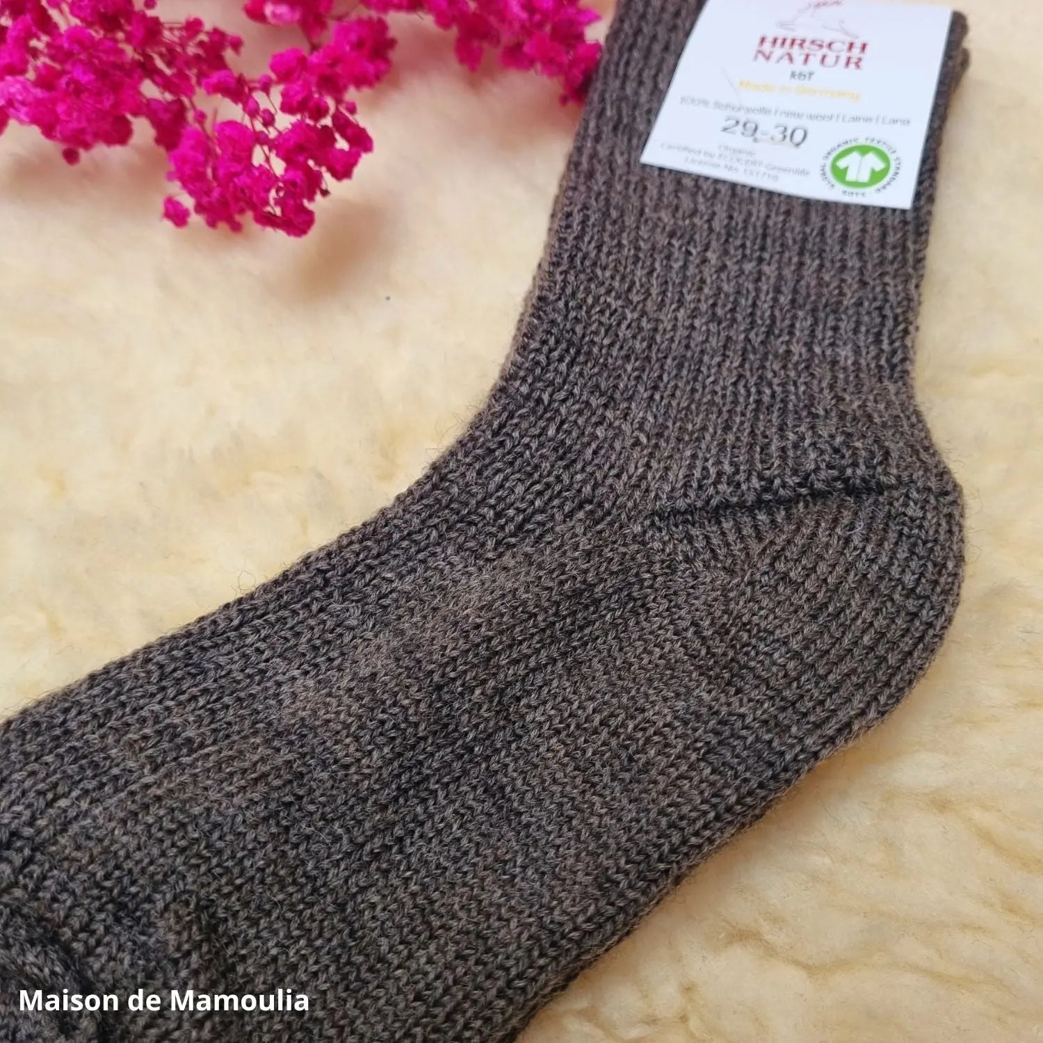 Hirsch Natur - Thick Children's Socks - 100% Wool