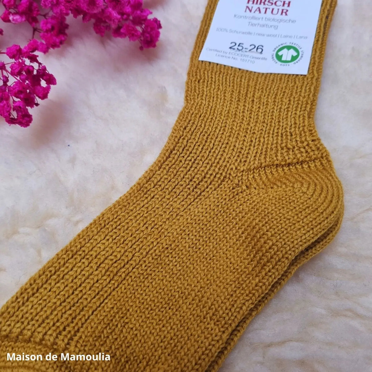 Hirsch Natur - Thick Children's Socks - 100% Wool