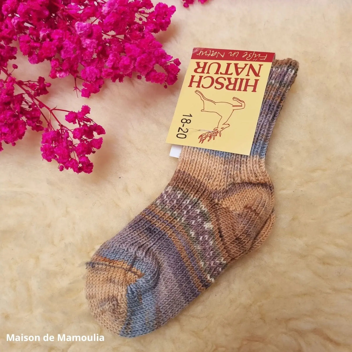Hirsch Natur - Thick Children's Socks - 100% Wool