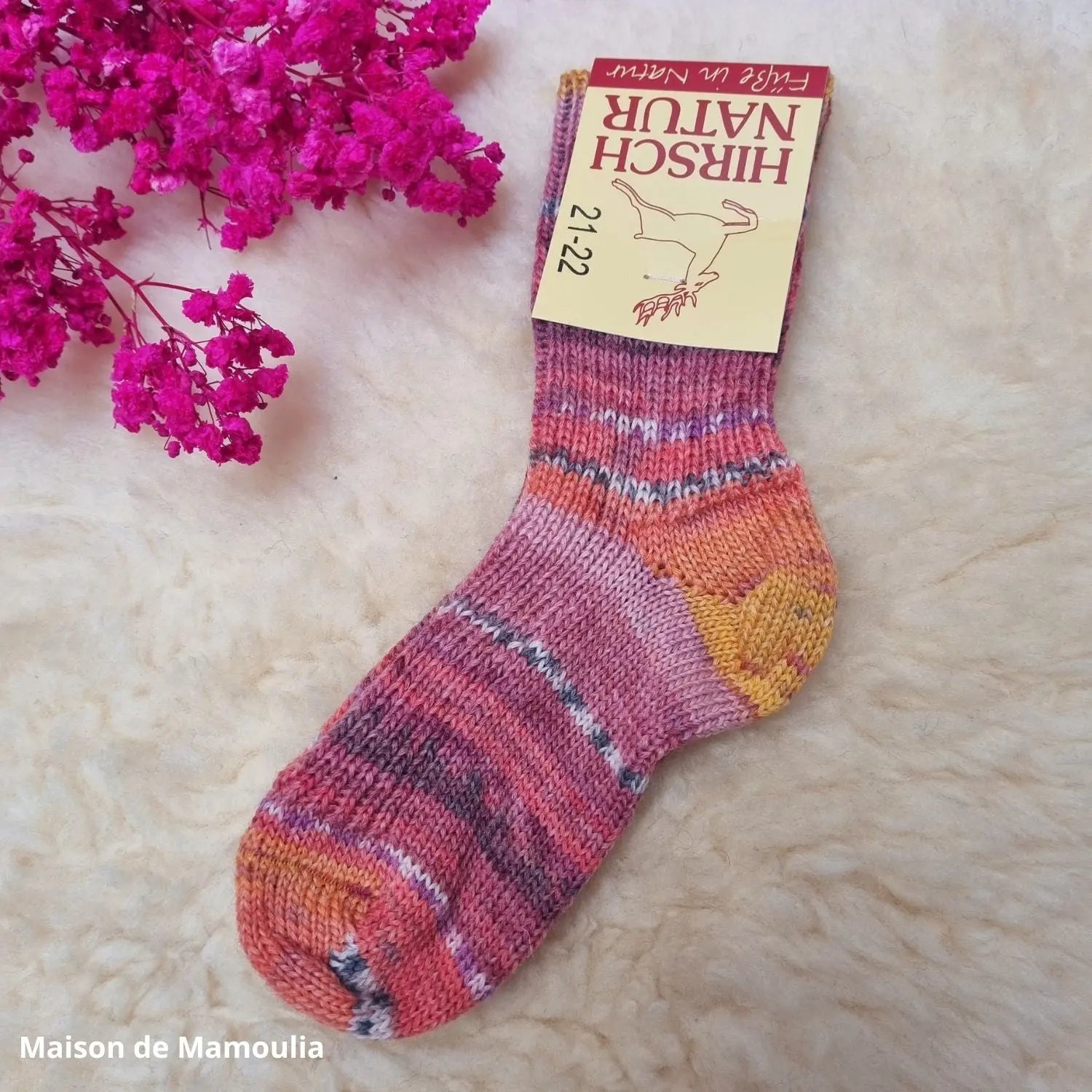 Hirsch Natur - Thick Children's Socks - 100% Wool