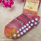 Hirsch Natur - Chaussettes antidérapantes enfant – 100 % laine