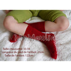 Hirsch Natur - Chaussettes antidérapantes enfant – 100 % laine