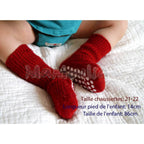 Hirsch Natur - Chaussettes antidérapantes enfant – 100 % laine