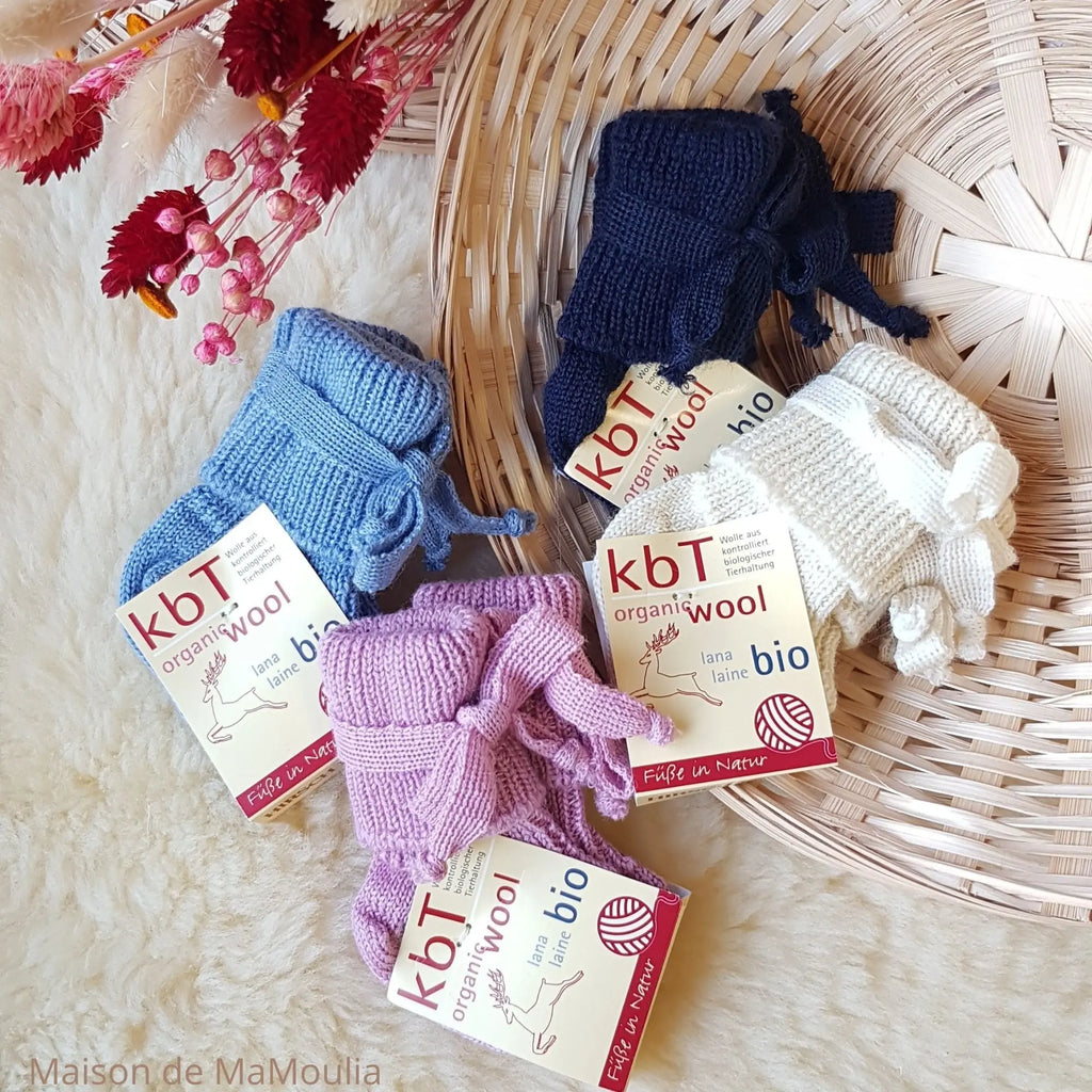 Hirsch Natur - Chaussettes tricotées pour nourisson – 100 % laine Hirsch Natur