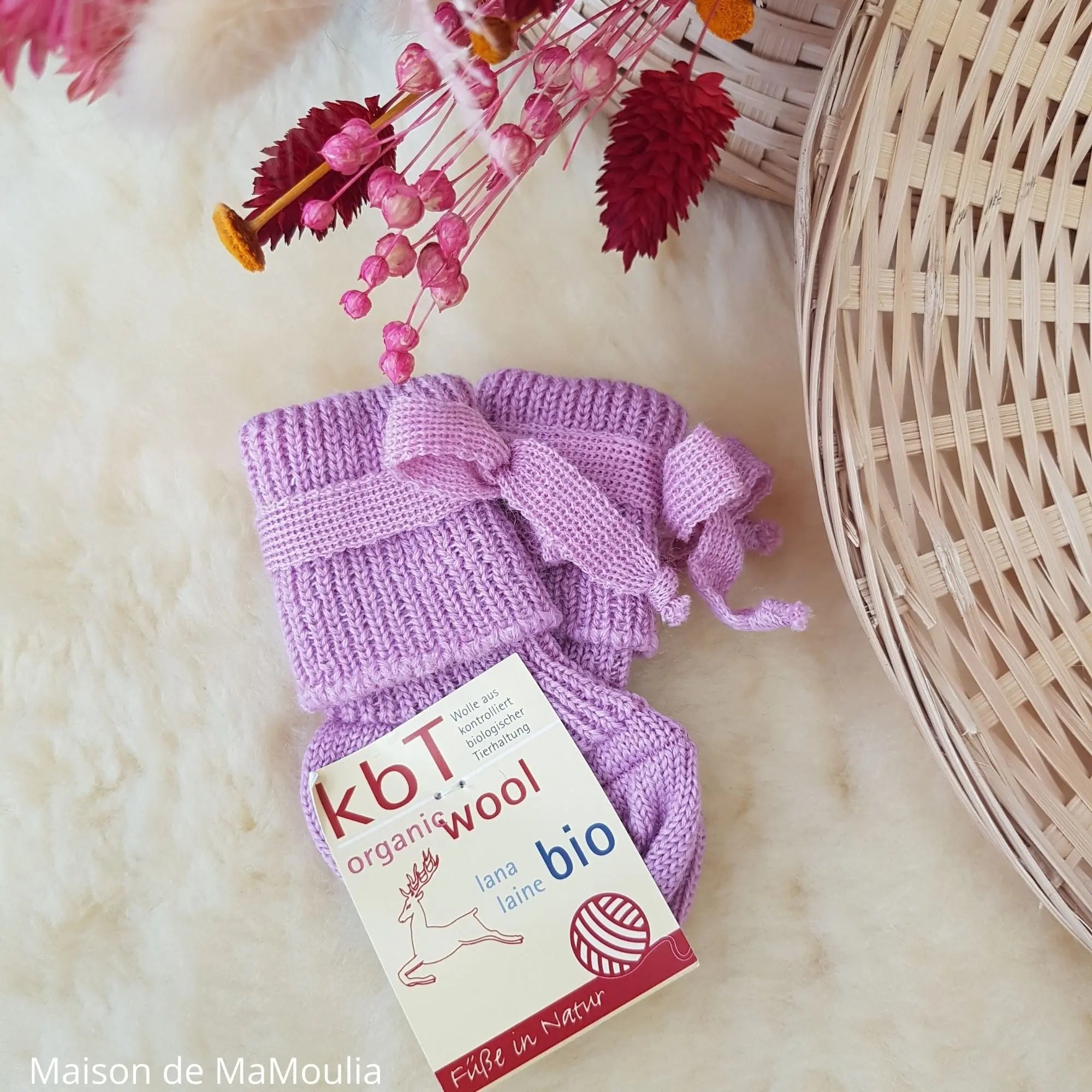Hirsch Natur - Chaussettes tricotées pour nourisson – 100 % laine Hirsch Natur