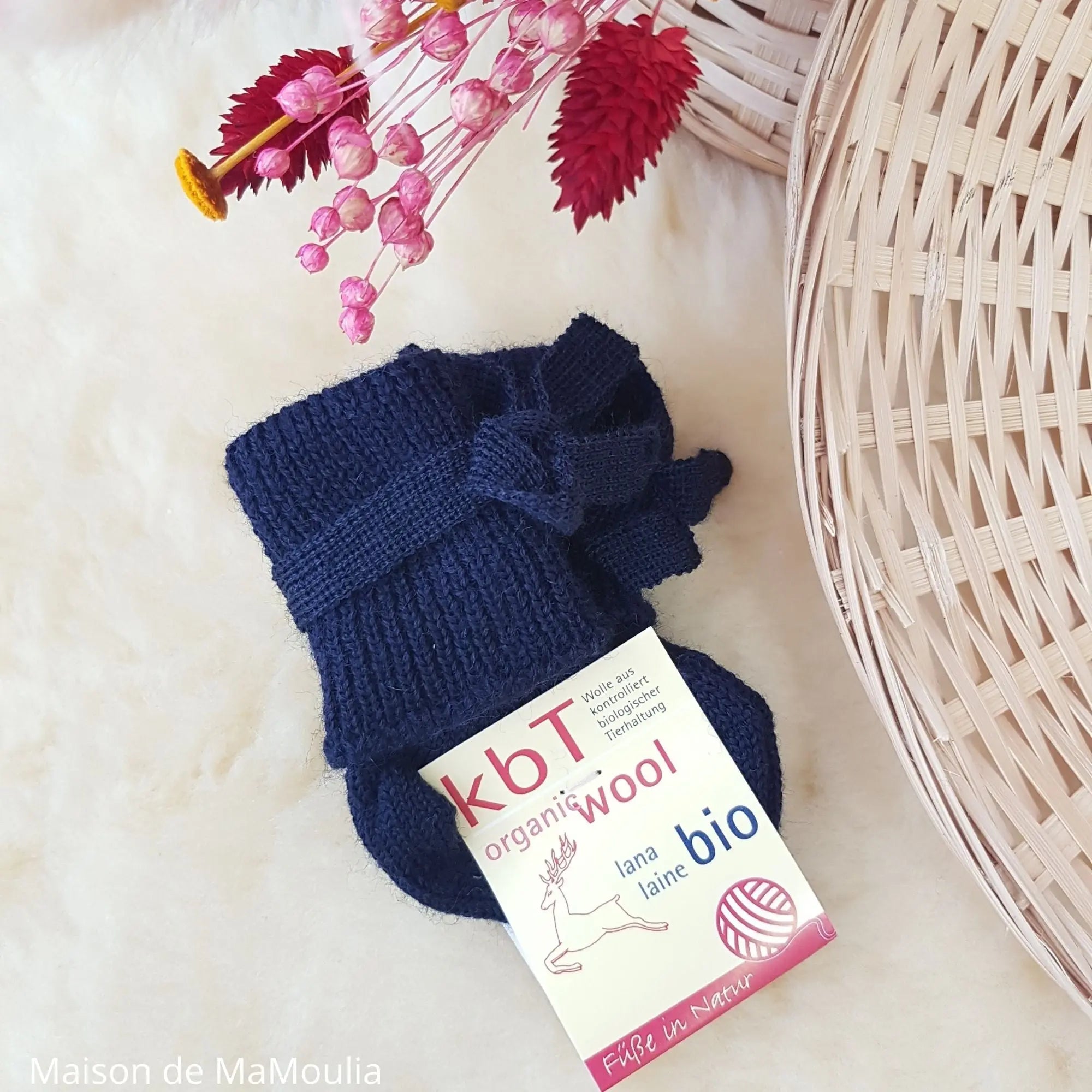 Hirsch Natur - Chaussettes tricotées pour nourisson – 100 % laine Hirsch Natur