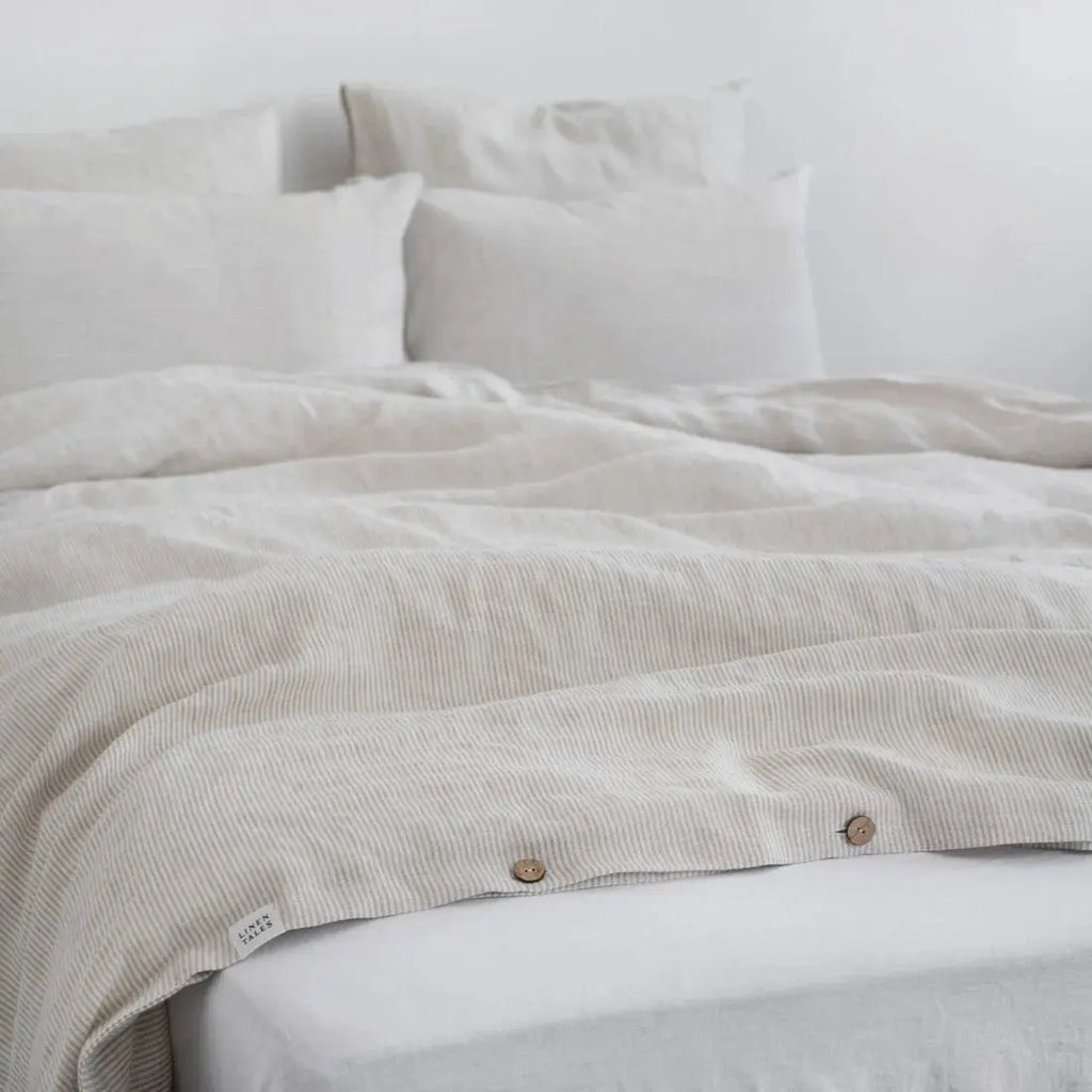 Linen Tales - Housse de couette en pur lin lavé Linen Tales