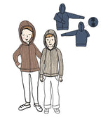 MaM - Gilet à capuche femme et ado - laine mérinos MaM