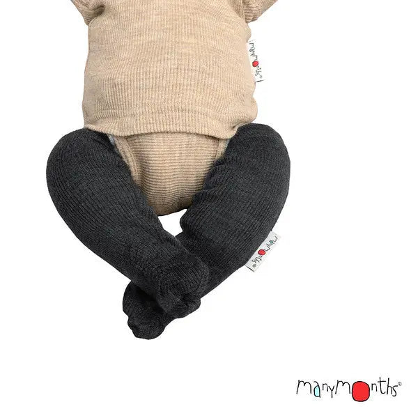 ManyMonths - Chaussons longs bébé – laine mérinos ManyMonths