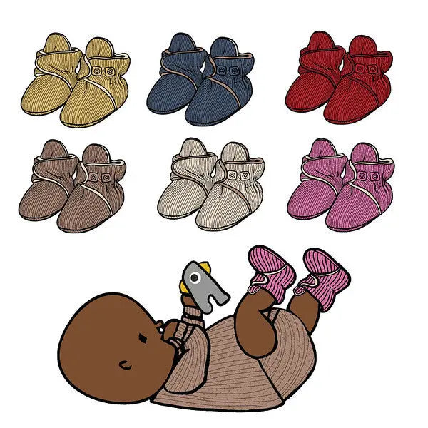 ManyMonths - Chaussons enveloppants – laine mérinos - Wrap Booties ManyMonths