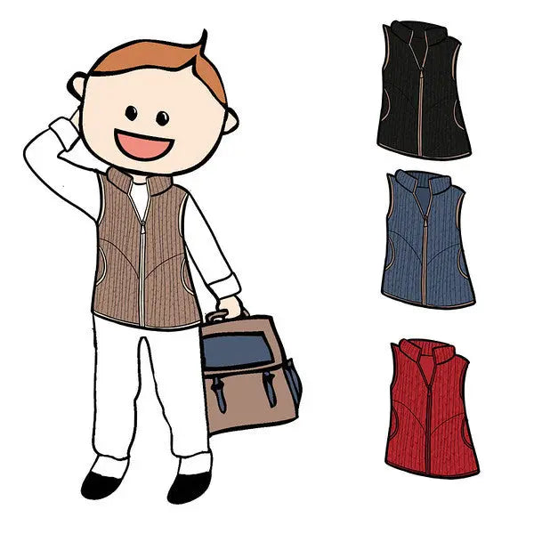 ManyMonths - Gilet zippé - laine mérinos - sans manches ManyMonths