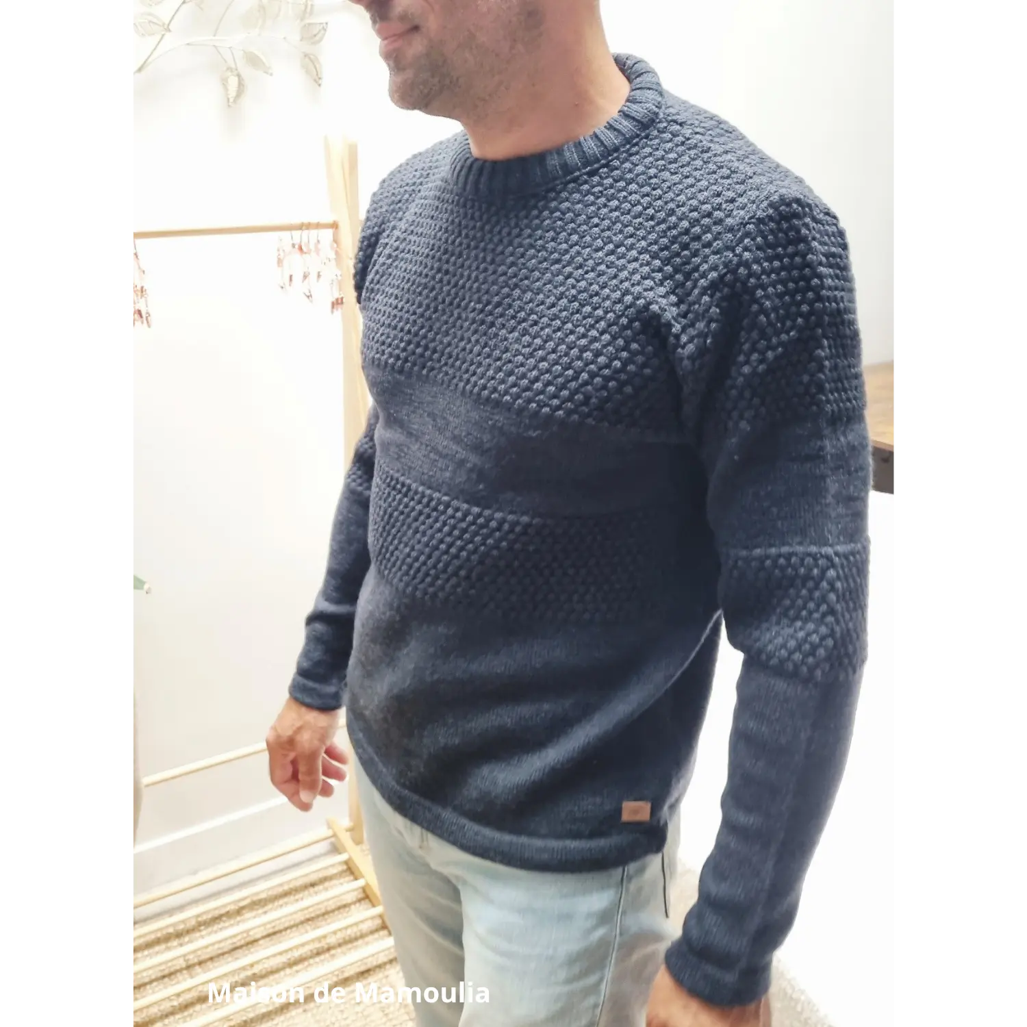 Fuza Wool - Pull homme Nyhavn en laine mérinos Fuza Wool