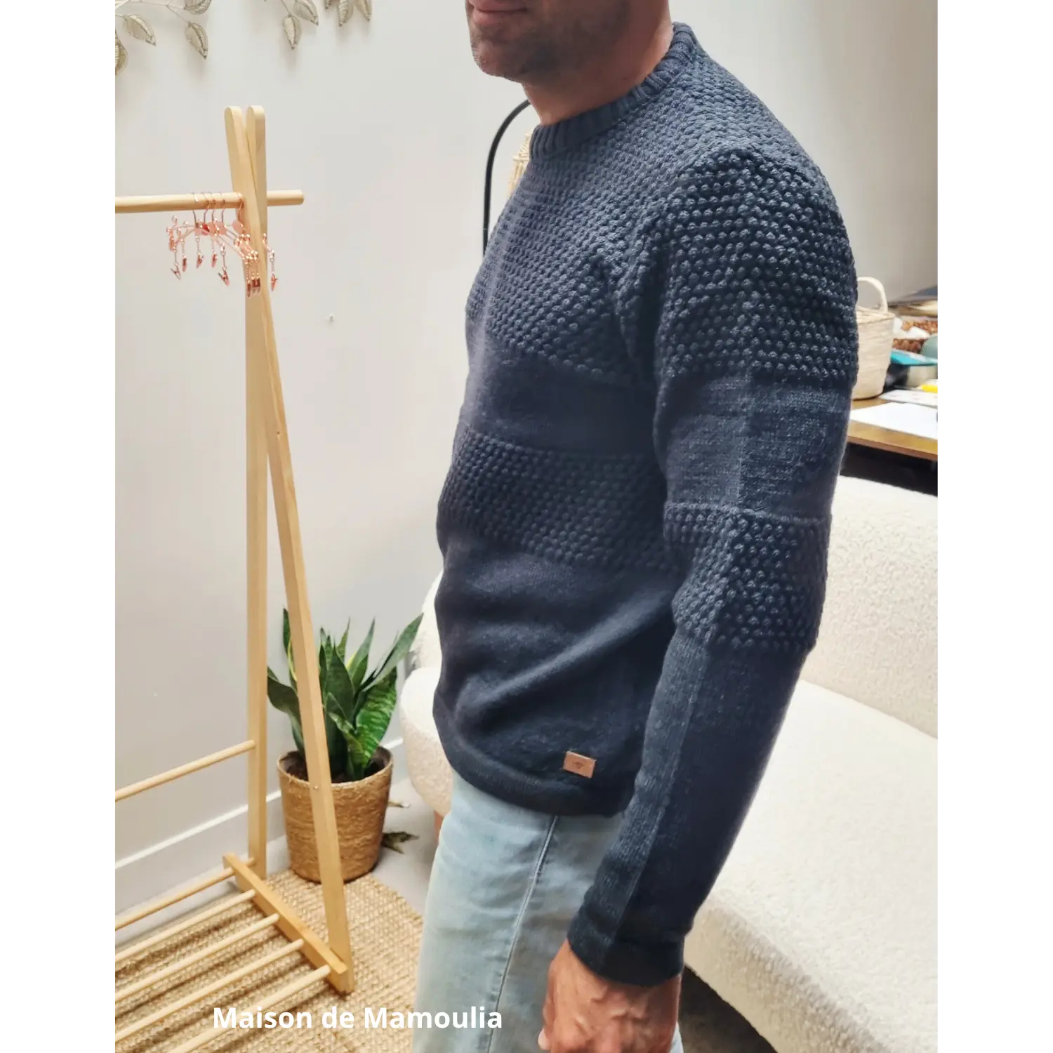 Fuza Wool - Pull homme Nyhavn en laine mérinos Fuza Wool