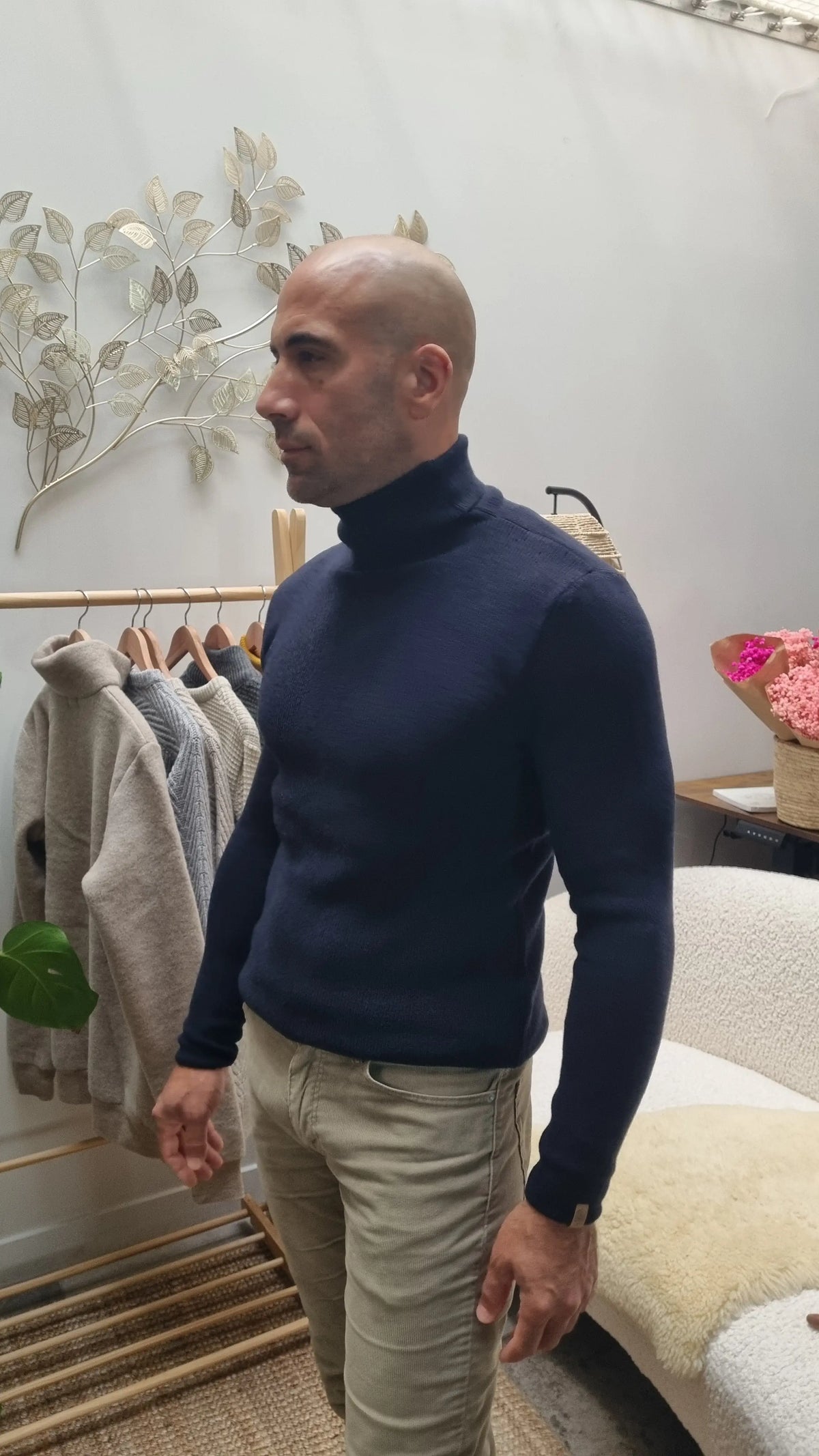 Ivanhoe - Tolken Men's Turtleneck Sweater - Extra Fine Merino Wool