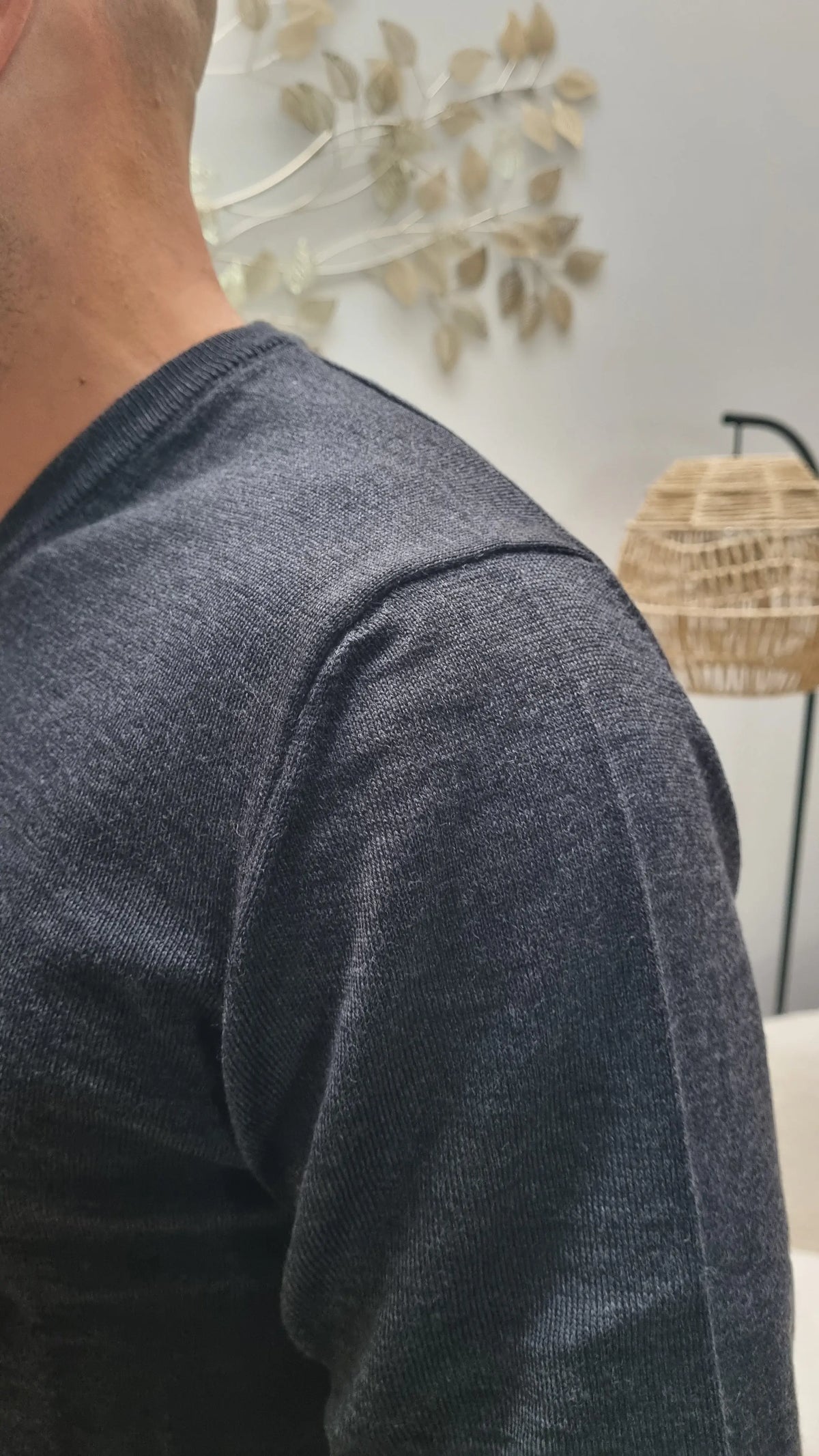 Ivanhoe - Pull homme col V mérinos extra fine