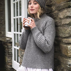 Fisherman - Pull col rond femme en alpaga -laine Highland