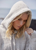 Fisherman - Pull Hoody femme mérinos-cachemire