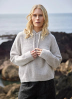 Fisherman - Pull Hoody femme mérinos-cachemire
