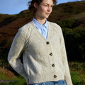 Fisherman - Cardigan raglan femme – Donegal Tweed merinos Fisherman Out of Ireland
