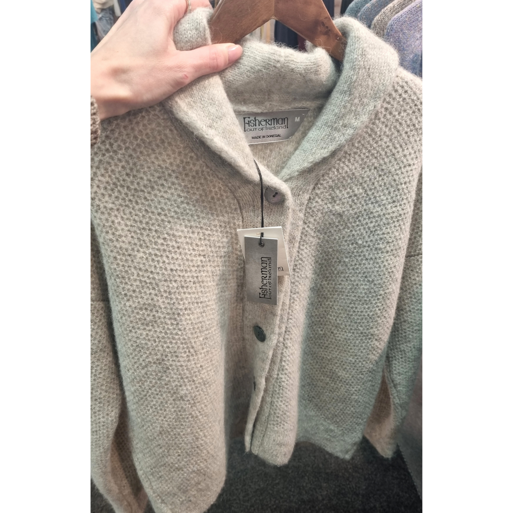 Fisherman - Cardigan femme en alpaga et laine Highland