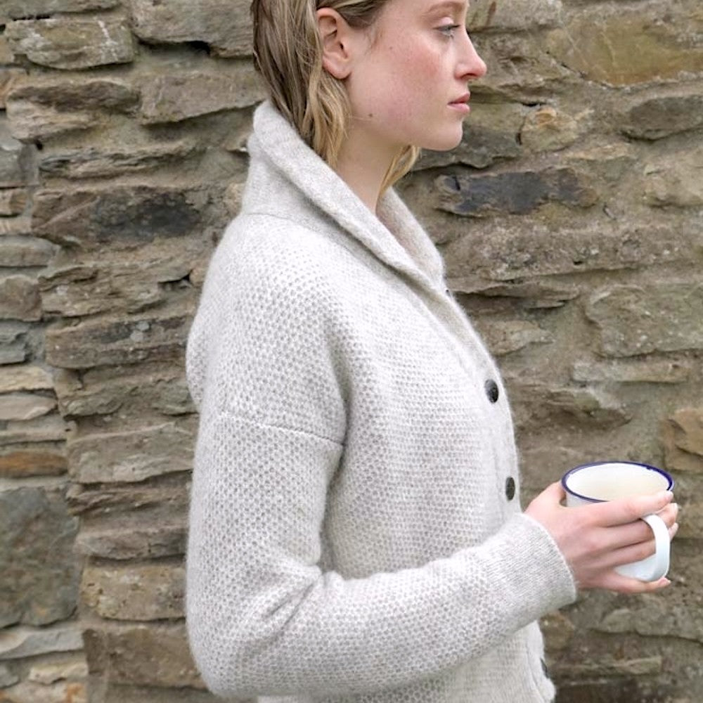 Fisherman - Cardigan femme en alpaga et laine Highland