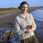 Fisherman - Cardigan femme en alpaga et laine Highland