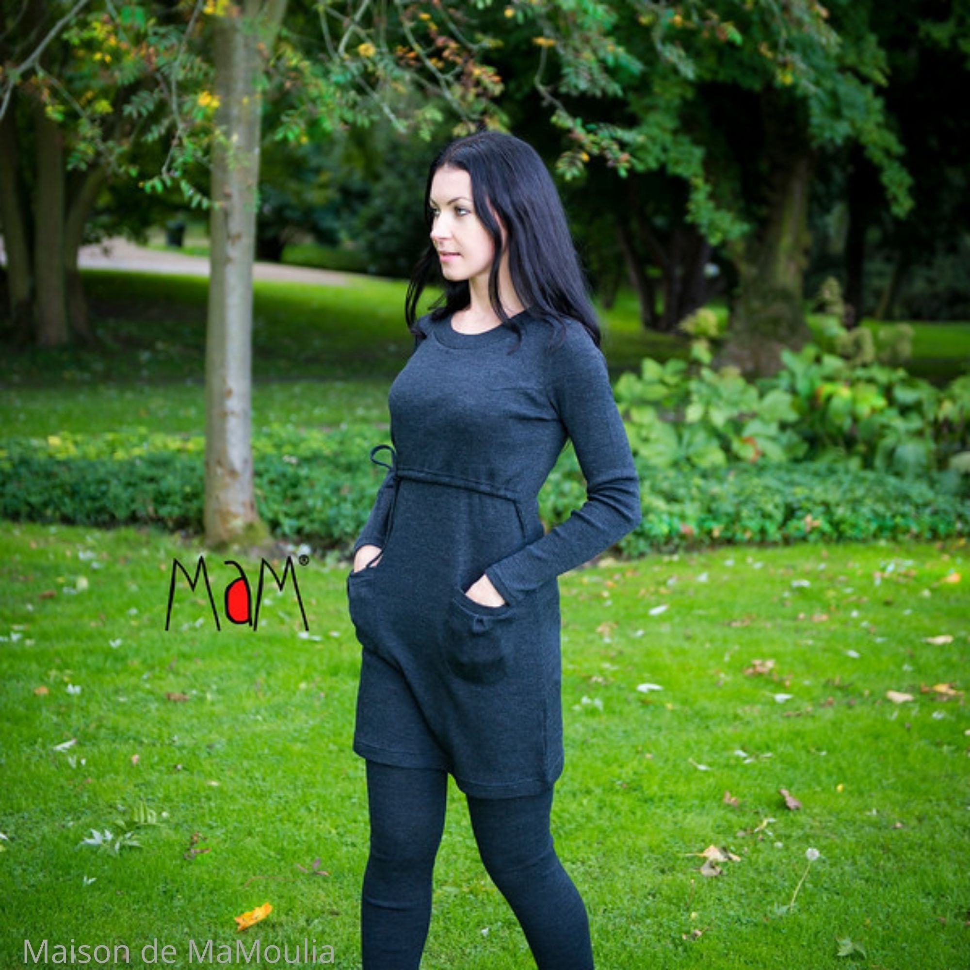 MaM - Robe-tunique Motherhood 3 en 1, laine mérinos