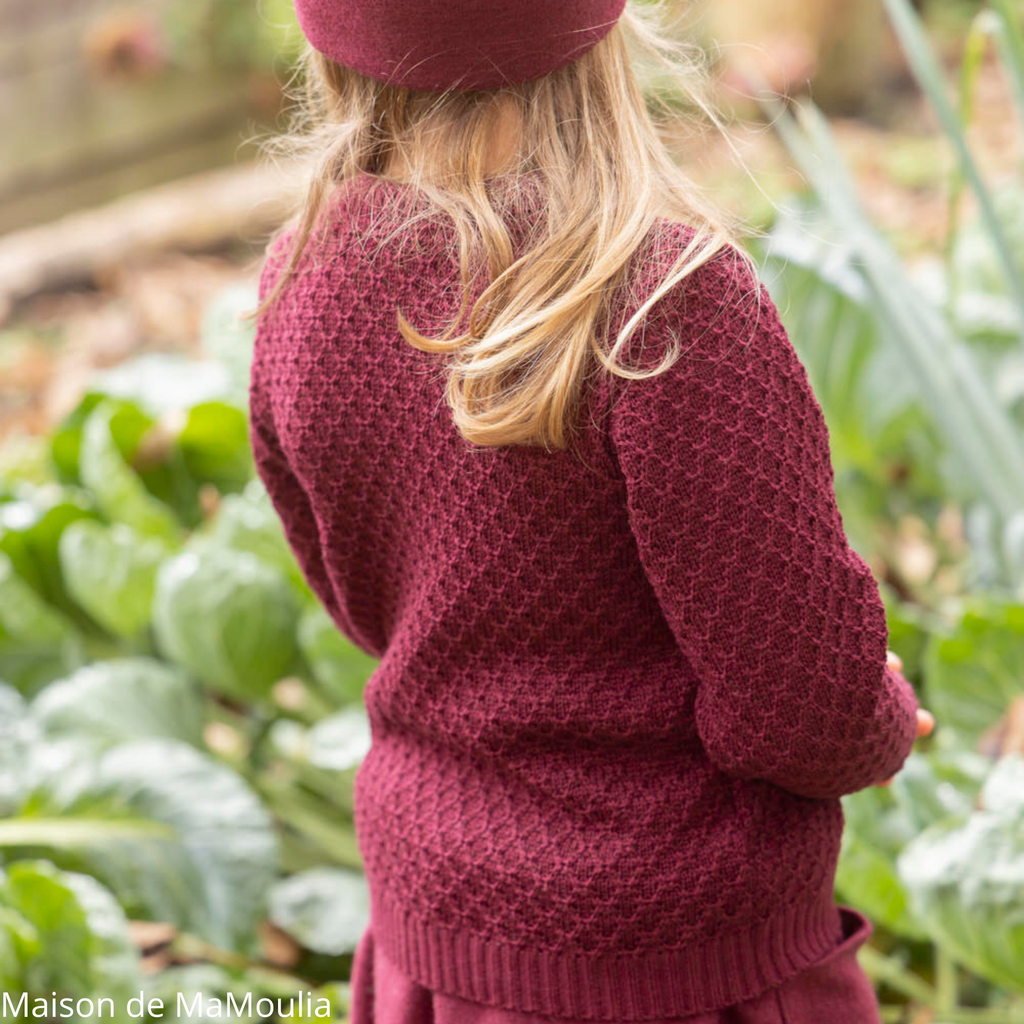 Disana - Pull Aran enfant laine mérinos