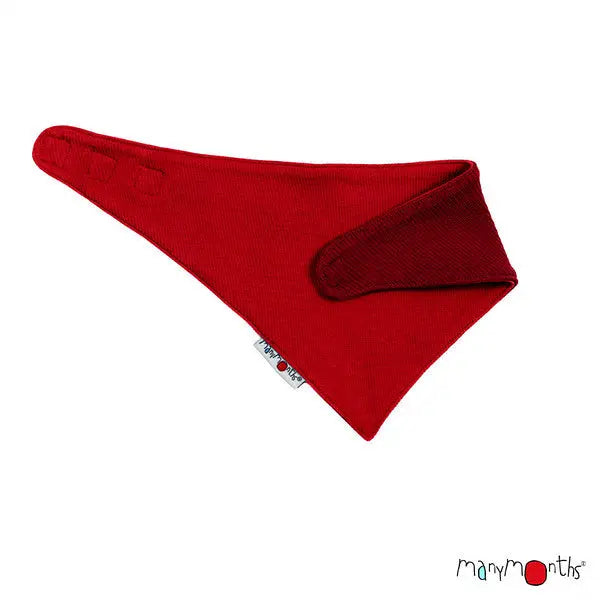 ManyMonths - Reversible Bandana Bib - 100% merino wool