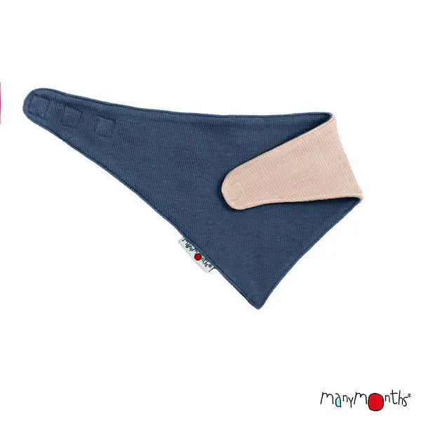ManyMonths - Reversible Bandana Bib - 100% merino wool
