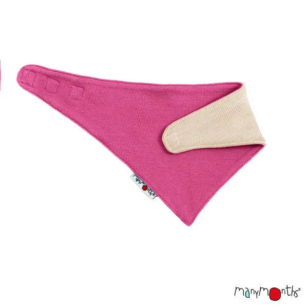 ManyMonths - Reversible Bandana Bib - 100% merino wool