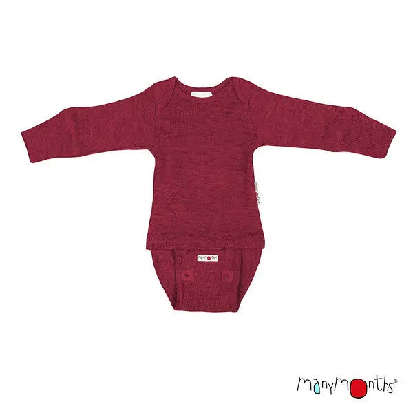 ManyMonths - Body/shirt évolutif 2 en 1 - pure laine mérinos ManyMonths
